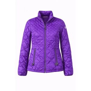 Michael Kors‎ Womens Purple Quilted Packable Down Fill Puffer Jacket XS